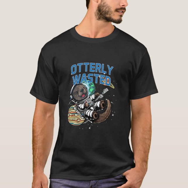 Camiseta Mar Beber de Otter Lover Drinker Ot (Anverso)