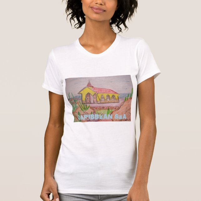 Camiseta Mar caribeño de Aruba (Anverso)