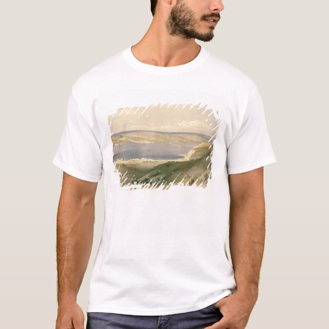 Camiseta Mar de Galilea o de Genezareth, mirando hacia (Anverso)