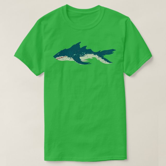 Camiseta Mar de ladrones de Megalodon (Diseño del anverso)
