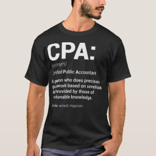 Camiseta Mar fiscal de definición de contabilidad pública