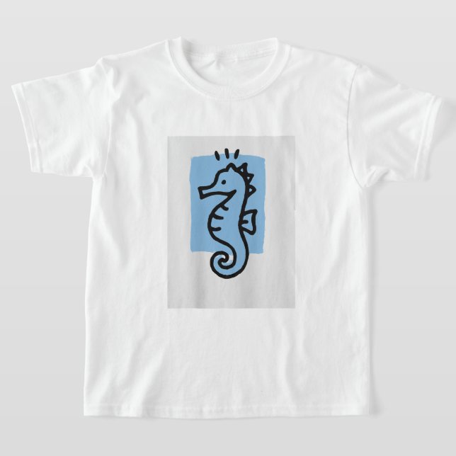 Camiseta Mar minimalista・caballo Imprimir T-Shirt (Distribución)