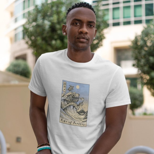 Camiseta Mar ondulado de tortuga japonesa (Subido por el creador)