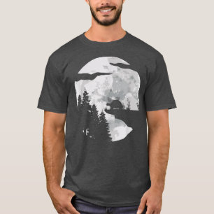 Camiseta Mar Turtle Ocean Animal lleno Luna De Noche - Tort