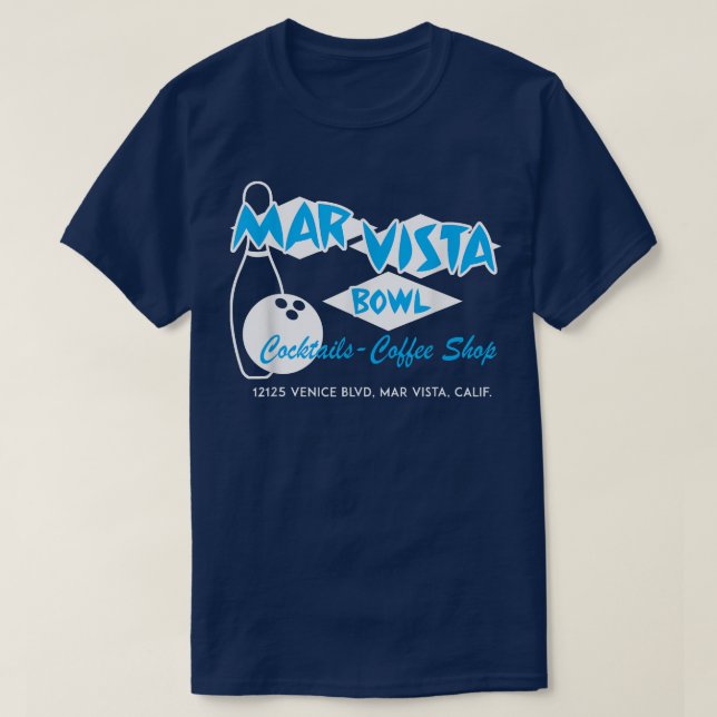 Camiseta Mar Vista Bowl Cafetería (Diseño del anverso)