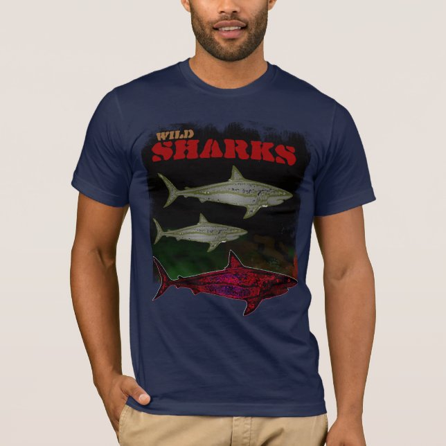 Camiseta mar wild Sharks fresco tee (Anverso)