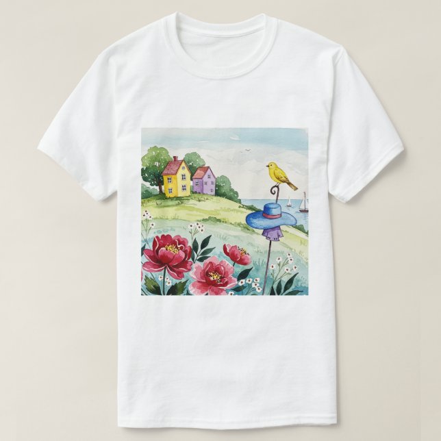 Camiseta Mar y playa (Diseño del anverso)