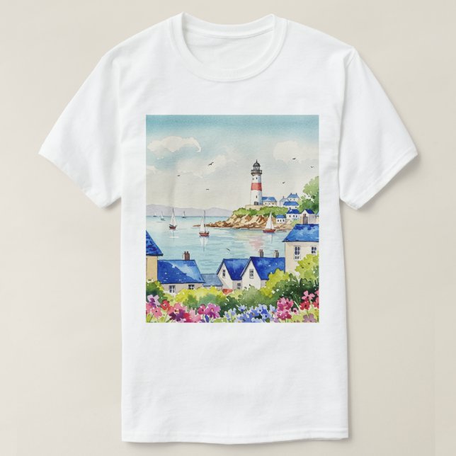 Camiseta Mar y playa (Diseño del anverso)