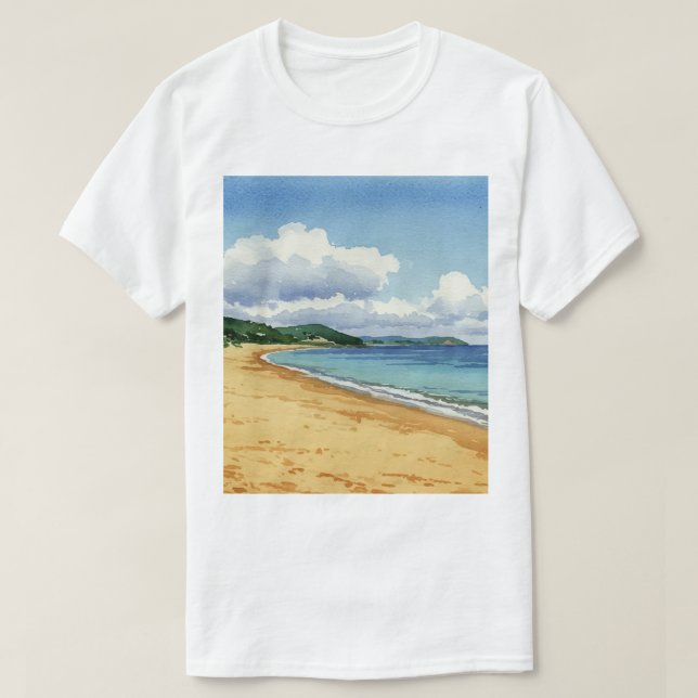 Camiseta Mar y playa (Diseño del anverso)