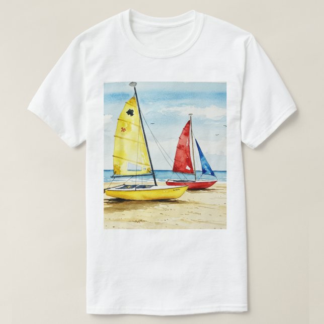 Camiseta Mar y playa (Diseño del anverso)