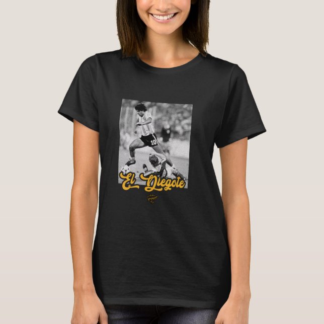 Camiseta Maradona El Diego Corriendo (Anverso)
