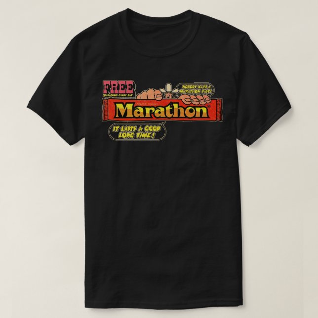 Camiseta Marathon Candy Bar (Diseño del anverso)