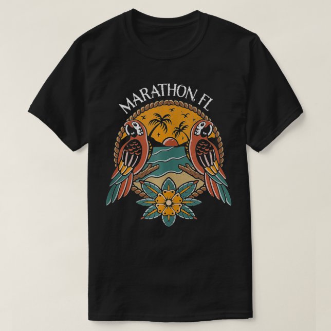 Camiseta Marathon Florida Keys  (Diseño del anverso)