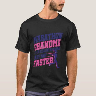 Camiseta Marathon Grandma Race Runner mitad First Race Gift