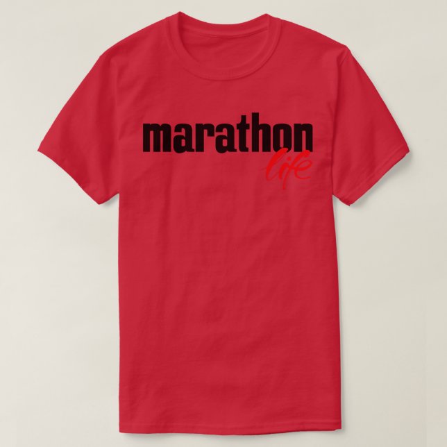 Camiseta Marathon Life (Diseño del anverso)