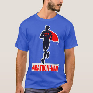 Camiseta marathon man corriendo super héroe jogging