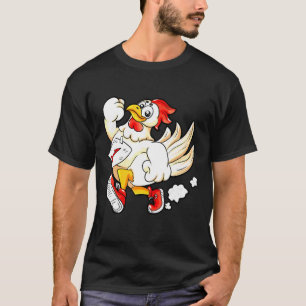 Camiseta Marathon Runner Running Chicken Motivation Sport H