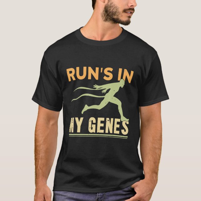 Camiseta Marathon Runners Running Run's in my Genes (Anverso)