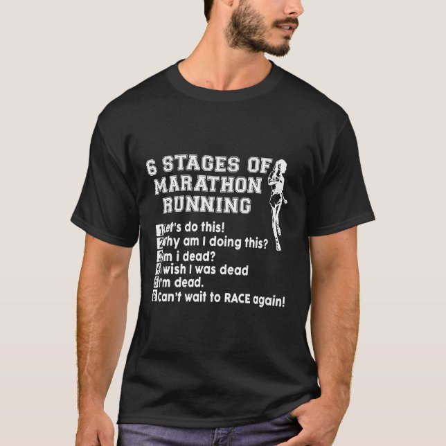Camiseta Marathon Running Funny Runner Tee Track Gi Perfect (Anverso)