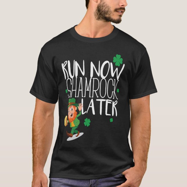 Camiseta Marathon Running St Patricks Day  Race 5k Runner (Anverso)