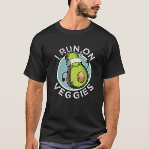 Camiseta Maratón De Atleta Vegan Corriendo En Vegetales Ve