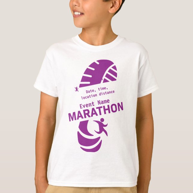 Camiseta Maratón de caridad evento promocional merch T-Shir (Anverso)