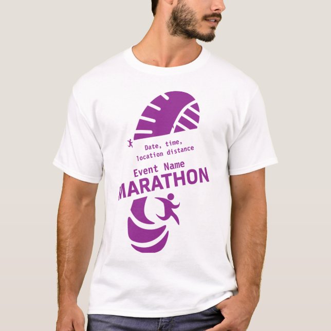 Camiseta Maratón de caridad evento promocional merch T-Shir (Anverso)