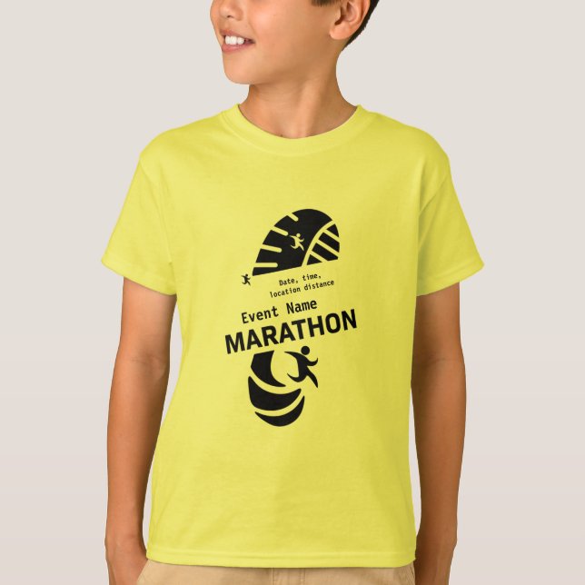 Camiseta Maratón de caridad evento promocional merch T-Shir (Anverso)