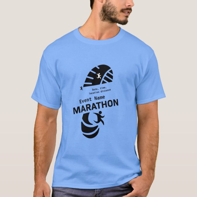 Camiseta Maratón de caridad evento promocional merch T-Shir (Anverso)