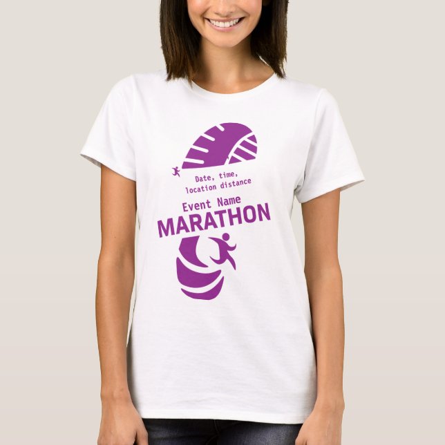 Camiseta Maratón de caridad evento promocional merch T-Shir (Anverso)
