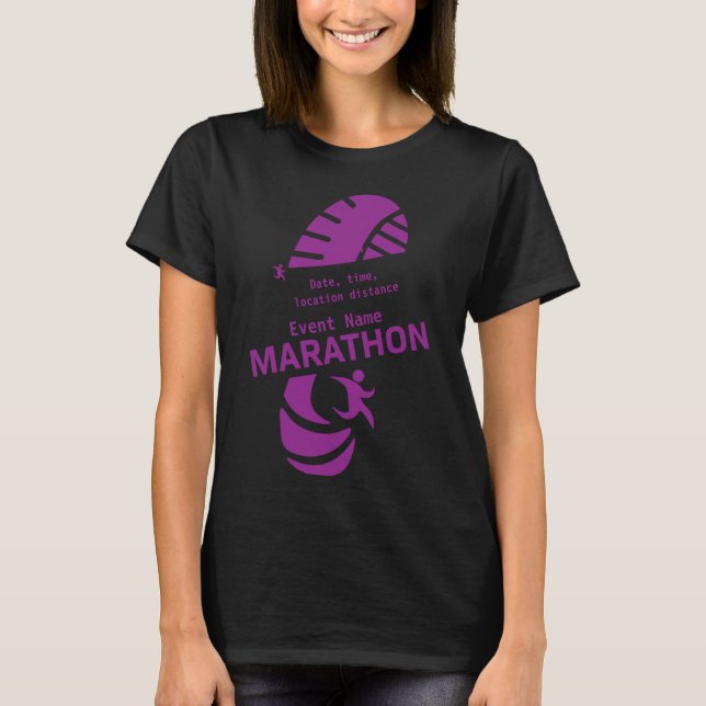Camiseta Maratón de caridad evento promocional merch T-Shir (Anverso)