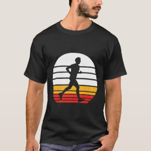 Camiseta Maratón de Carrera Vintage Corriendo Retro de los