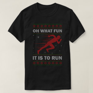 Camiseta Maratón De Invierno De Navidad Oh Qué Diversión Es