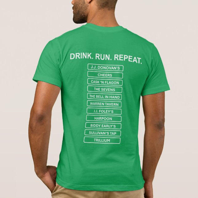 Camiseta Maratón de la cerveza de Boston (Reverso)