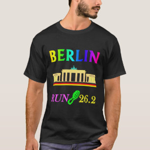 Camiseta Maratón de la corredora de Berlín de 26 millas de 