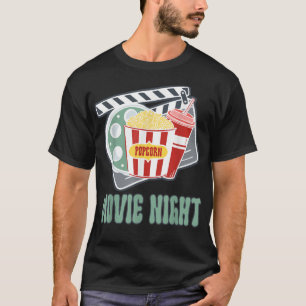 Camiseta Maratón de la noche de películas de Popcorn