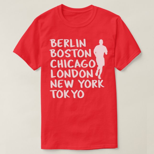 Camiseta Maratón de las grandes ciudades (Diseño del anverso)