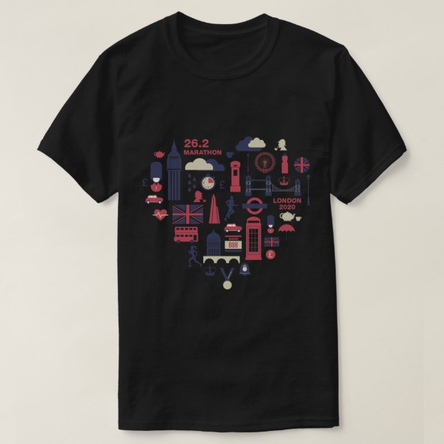 Camiseta Maratón de Londres (Diseño del anverso)