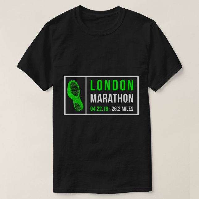 Camiseta Maratón de Londres 2018 (Diseño del anverso)