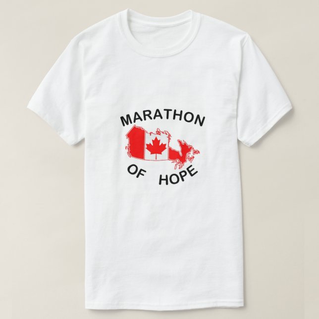 Camiseta maratón de terry fox de hope Canada marathon (Diseño del anverso)