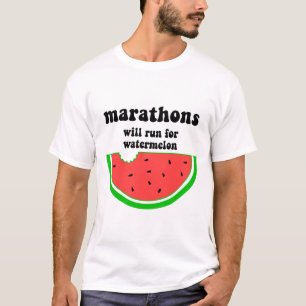 Camiseta Maratón divertido de la sandía