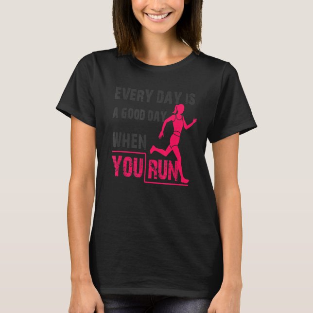 Camiseta Maratón femenino entrenamiento Fitness Gym Exer (Anverso)