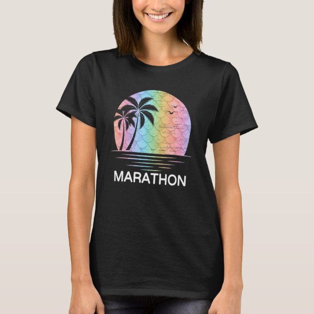 Camiseta Maratón Florida Mermaid Vacation Beach Island Fam (Anverso)
