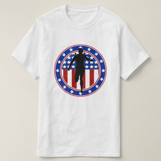 CAMISETA MARATÓN / RELEVO PATRIÓTICO DE EE. UU. (Diseño del anverso)