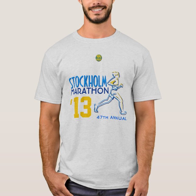 Camiseta Maratón Suecia de Estocolmo (Anverso)