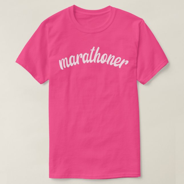Camiseta Maratonista corriendo super potencia hombres mujer (Diseño del anverso)