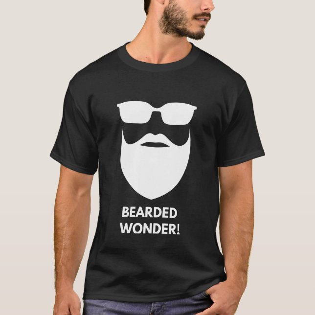Camiseta ¡Maravilla De Cabeza! Ventilador de barba. (Anverso)