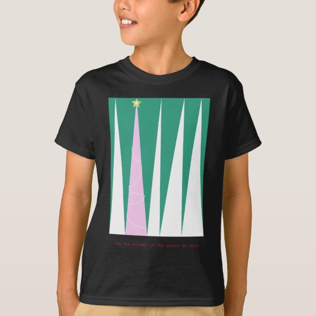 Camiseta Maravilla del árbol de Navidad de temporada (Anverso)