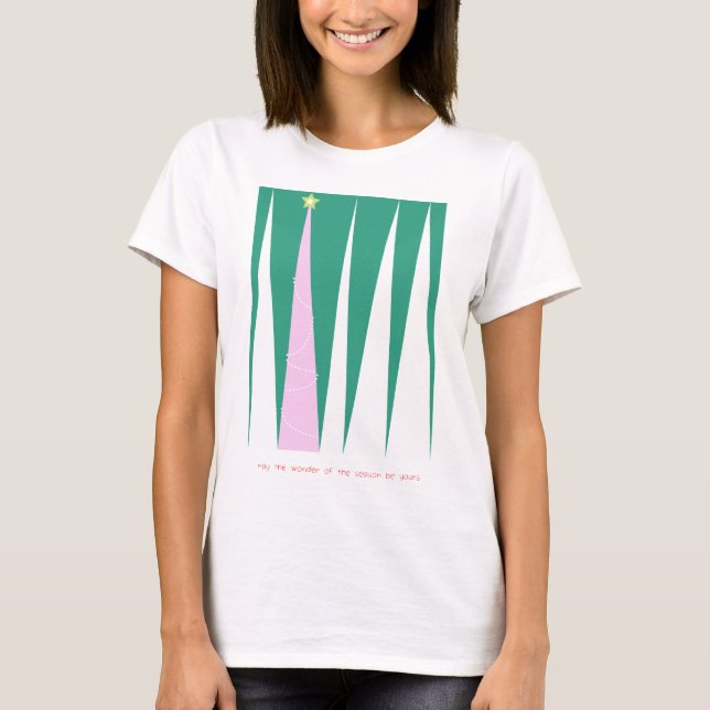 Camiseta Maravilla del árbol de Navidad de temporada (Anverso)