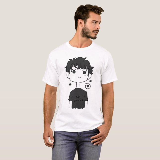 Camiseta maravilla del muchacho (Anverso completo)